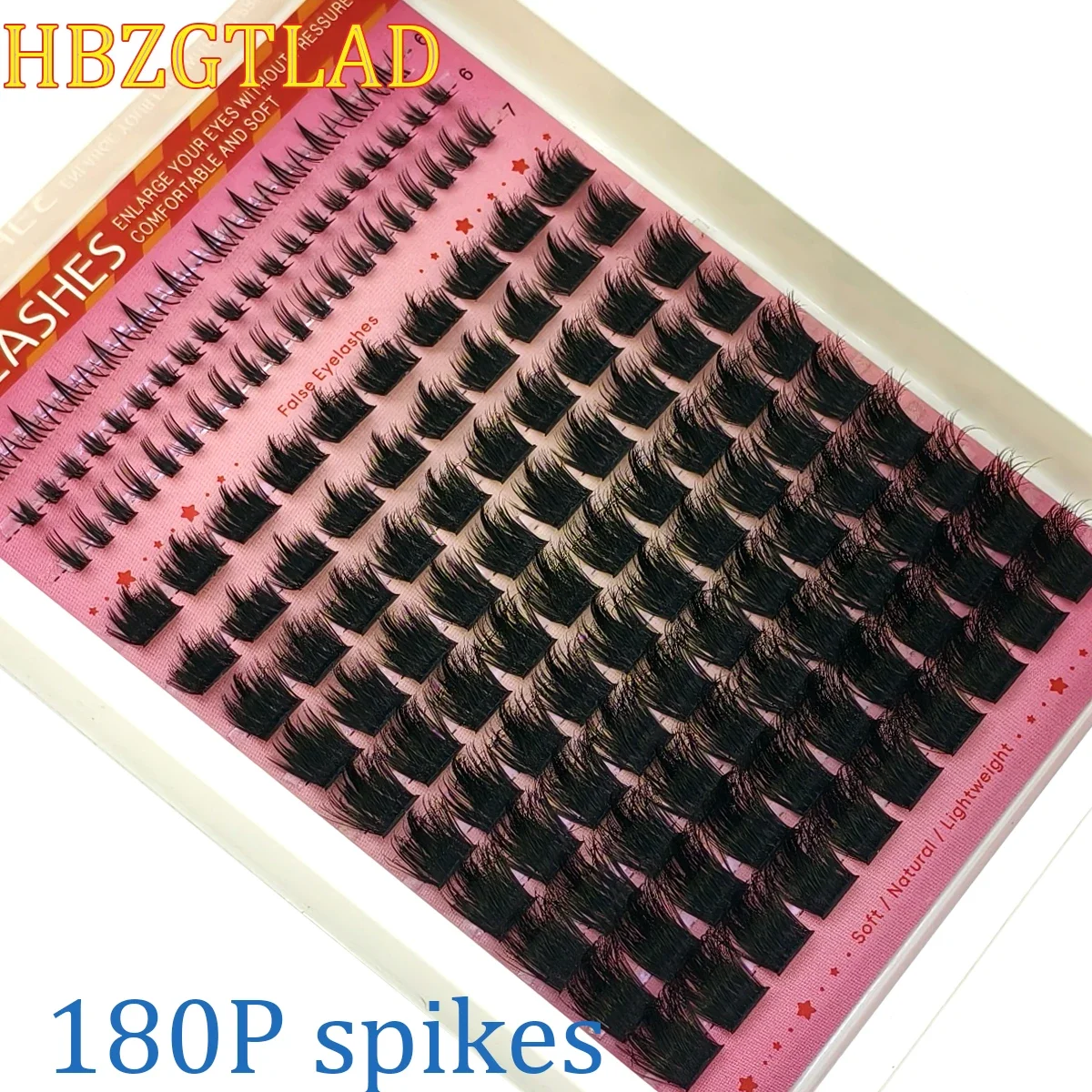 Manga Wimpern-Cluster 10-18mm DIY Wimpern-Cluster 180p Bottom Thorn Cluster Fairy Verlängerte Wimpern-Cluster mit Spike Wimpern Make-up – Detail 4