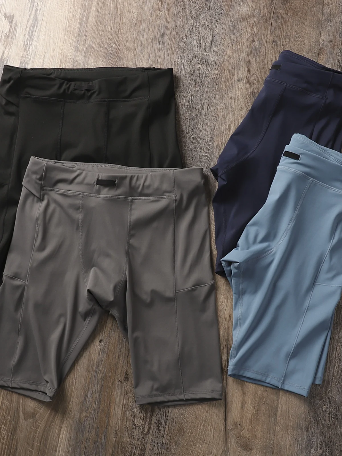 

High Elastic Qui Dry Breathable Running orts Men's Fitn Tight Bot Summer Sportswear Urban Faion Casual Pants