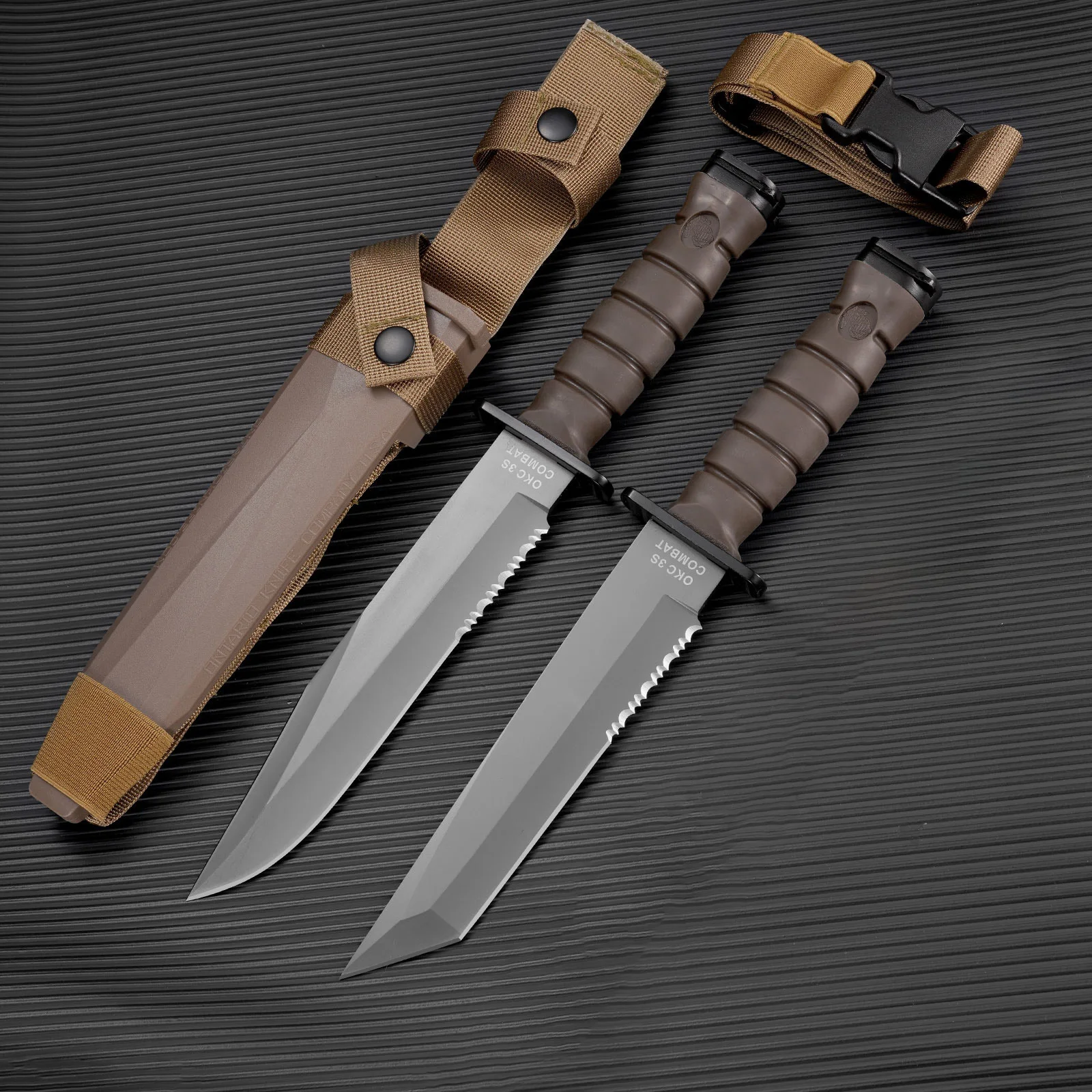 Outdoor Military Tactical Knife, EDC Fixed Blade, Self-Defense, Suitable for Outdoor Adventure, Survival Knife