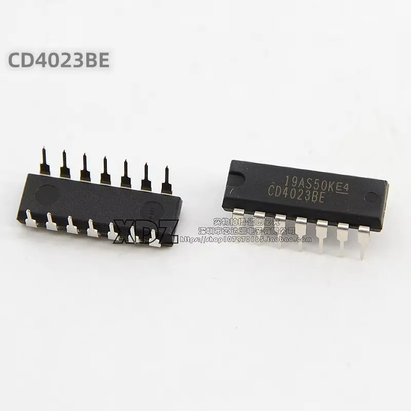 10pcs/lot CD4023BE CD4023B CD4023 DIP-14 package Original genuine Logic chip