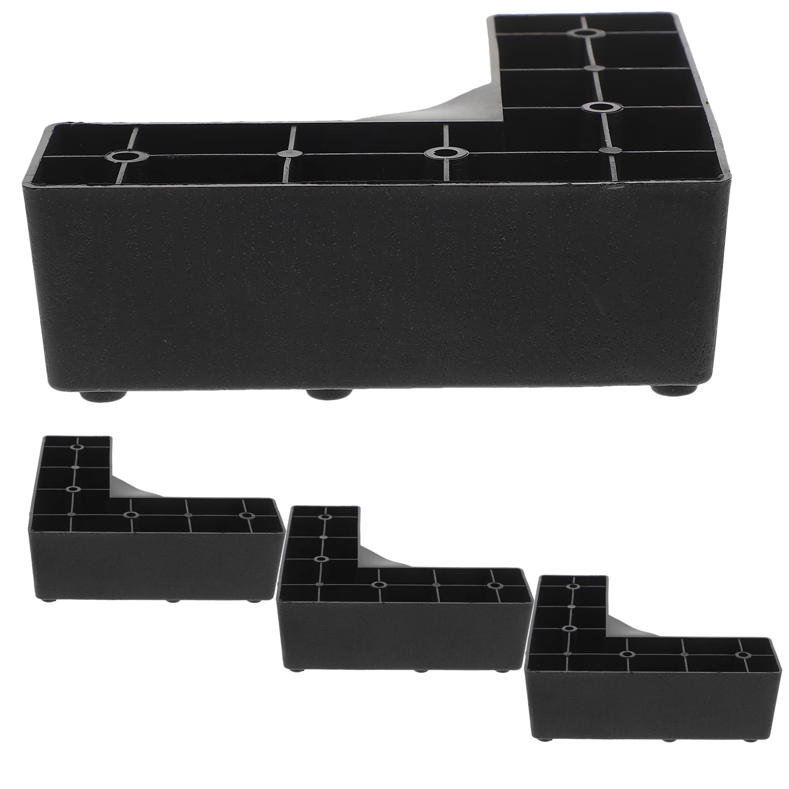 4 Pcs Riser Plastic Feet Sofa Legs Office Furniture Couch 1650X1650X350CM Replacement Bed Risers Lift