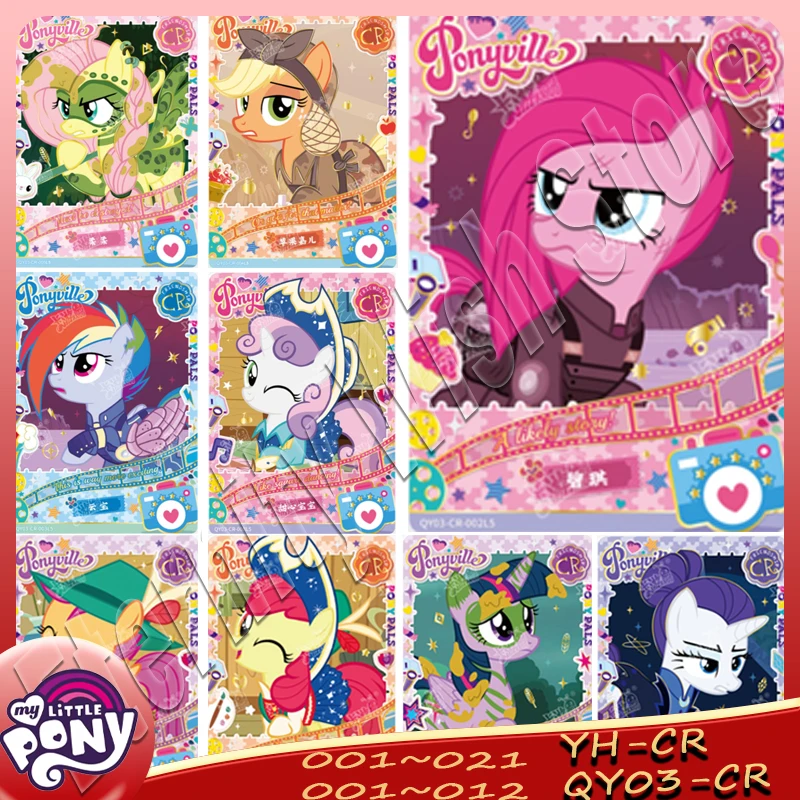 

Original KAYOU My Little Pony Cards CR Series Anime Characters Cute Collection Card Flash Cards Children's Toys Birthday Gift
