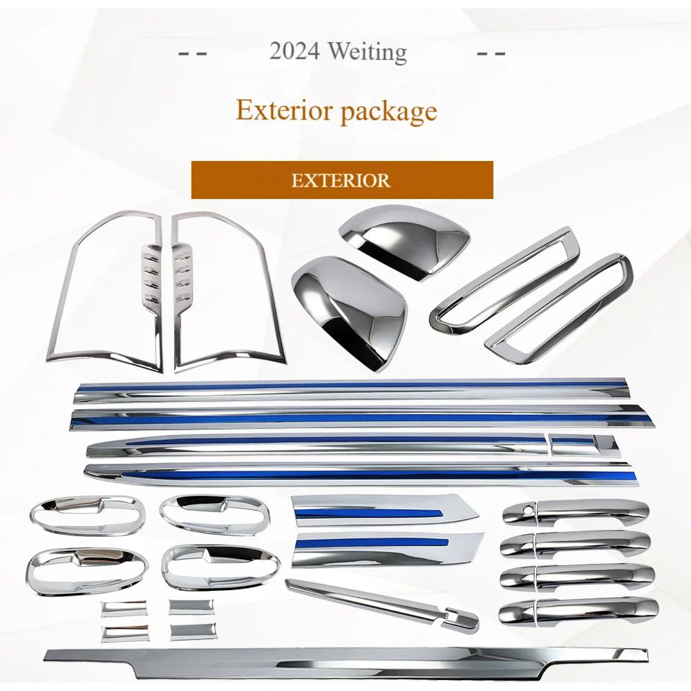 

For 2024 Mercedes-Benz Vito Door bowl handle, rearview mirror cover, front and rear fog lamp, fuel tank cap modification parts