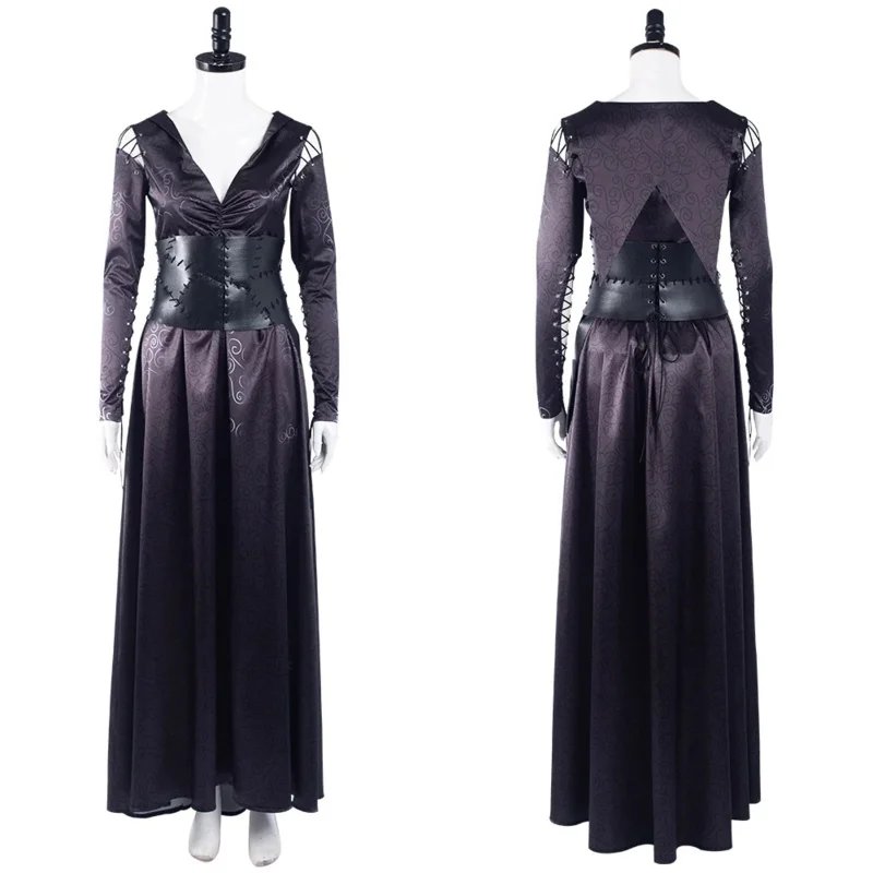 Bellatrix Lestrange Cosplay Suit Dress Outsets Halloween Carnival Suit NSD24