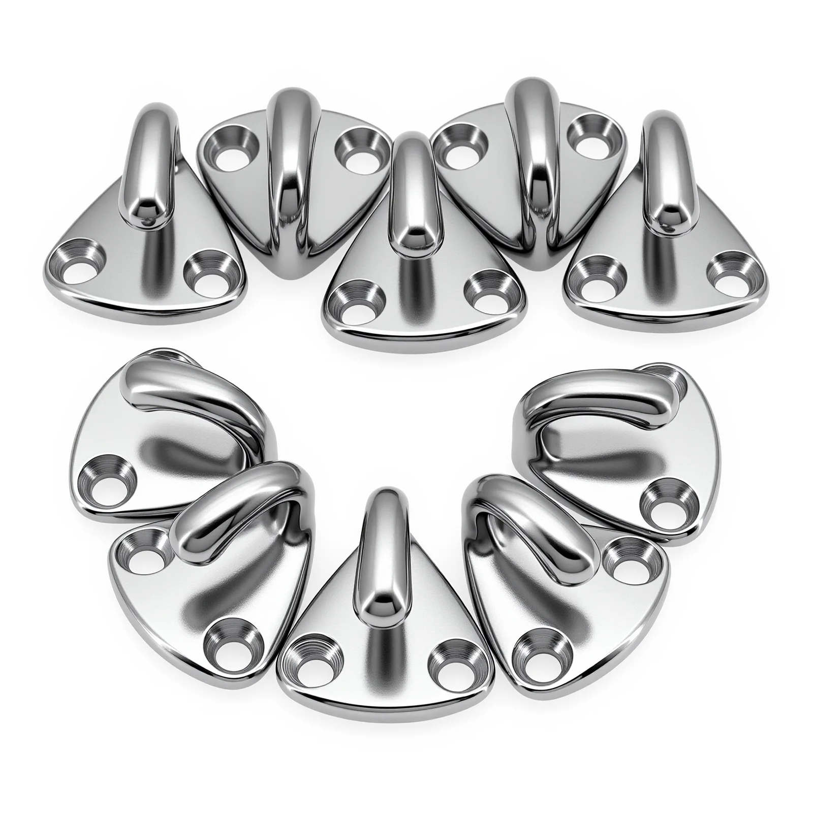 Crochet de garde-boue de sanglier marin en acier inoxydable, Mini crochet de garde-boue de bateau, matériel marin, corde de fixation, accessoires de bateau, 1/2/5/10/20 pièces