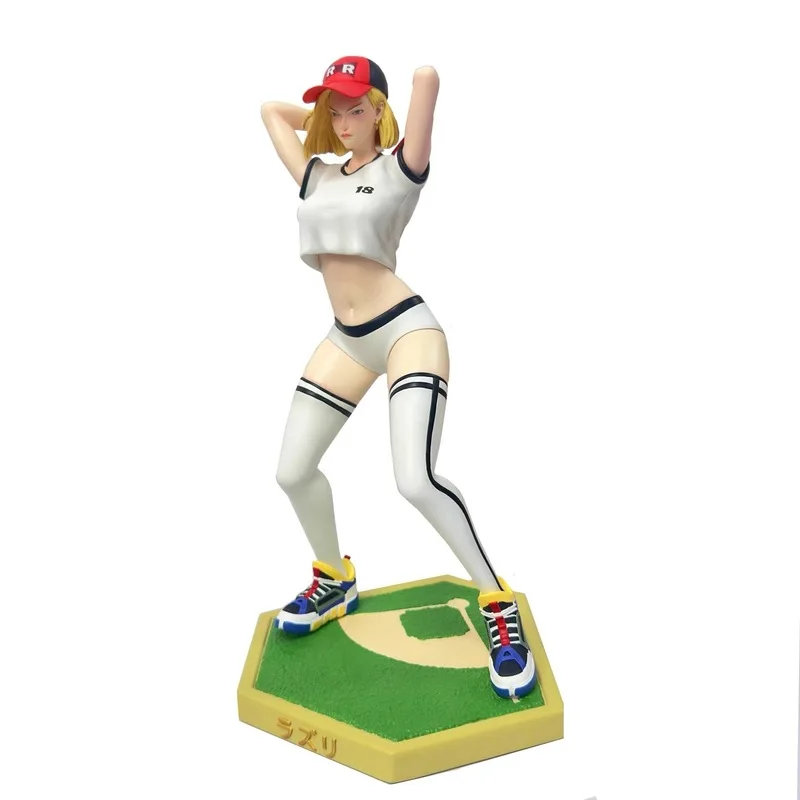 2025 nueva serie de béisbol Emo figura de edición limitada Dragon Ball Z Anime Android 18 Lazuli juguete de acción coleccionable adorno Gk