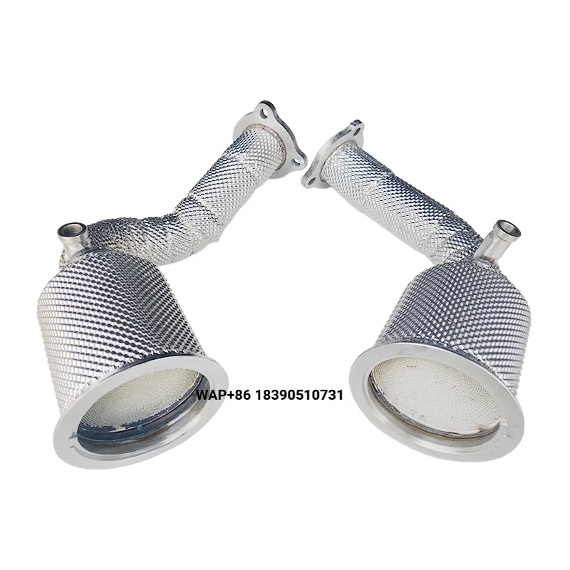 Stainless Steel Turbo Header Downpipe for  RS4 B9 2.9T EA839 Exhaust Pipe