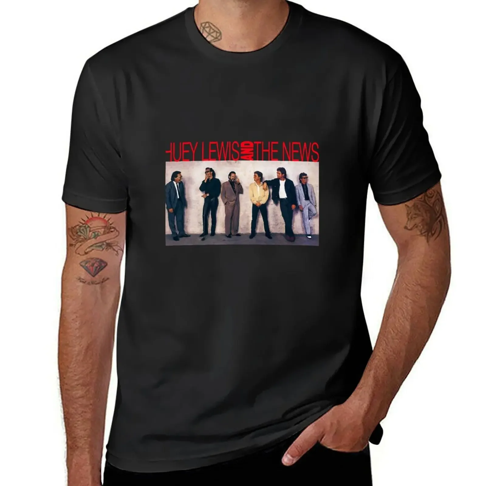 

Huey Lewis and the News T-Shirt graphic shirts customs design your own kawaii clothes men t shirt