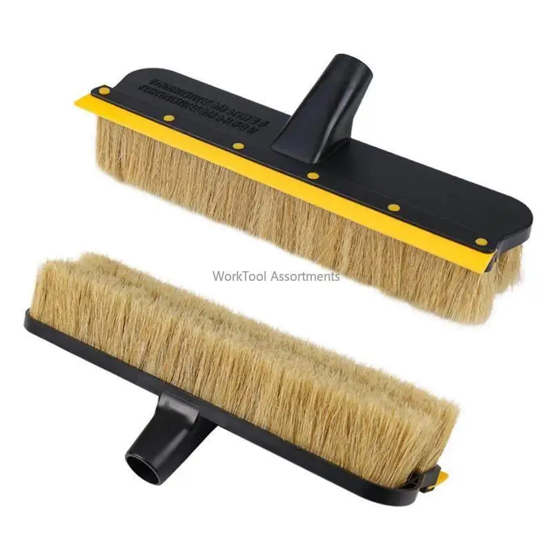 Long Telescopic Handle Pure Boar Hair Car Wash Brush, Plastic Base Soft Bristle Cleaning Brush for Truck & Bus