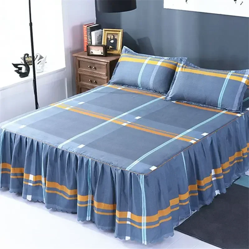 Environmentally Friendly Healthy Formaldehyde Free Upgrade Your Bedding with This Non-slip Thickened Bed Skirt Coverlet