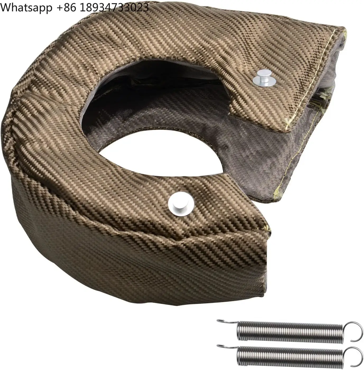 for T4 Titanium Turbo Blanket Turbocharger Heat Shield With Fastener Springs
