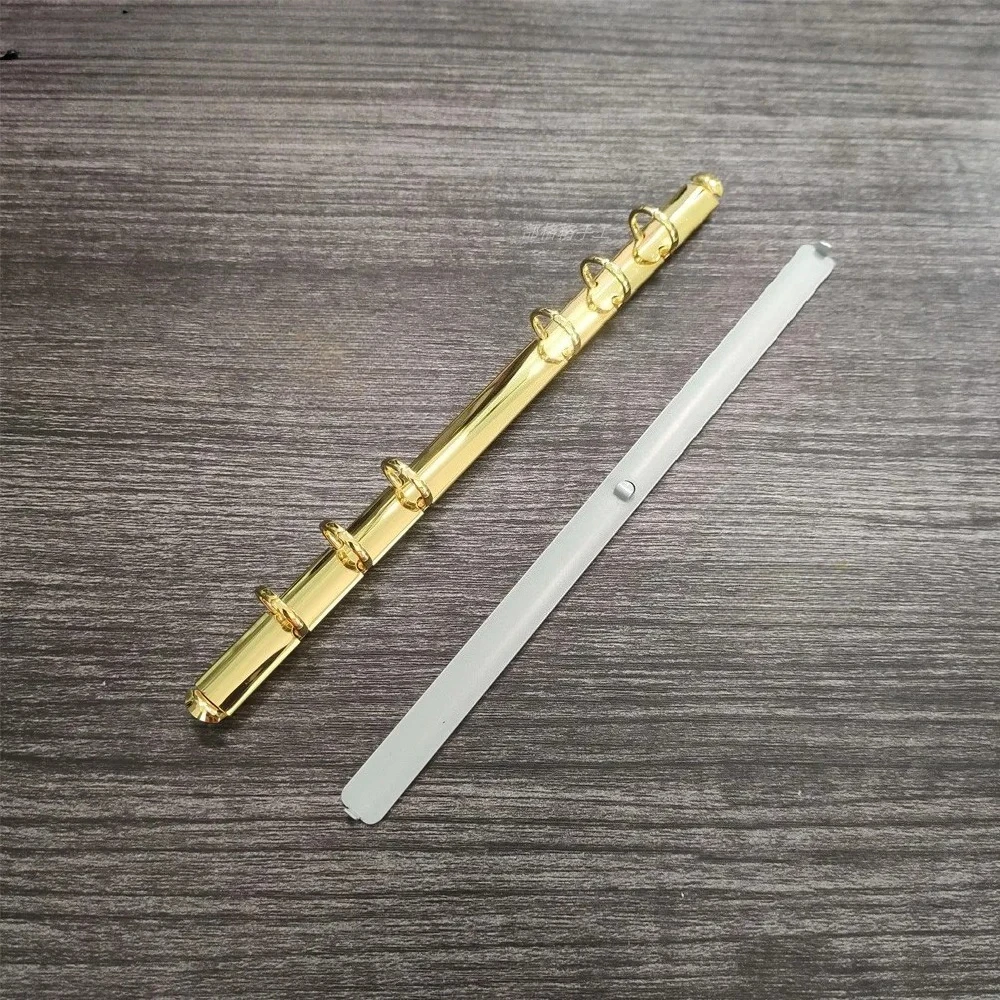 A6 A7 A8 A9 Unikalny Design Luźne Pierścienie do Segregatora Wysokiej Jakości Złote Srebrne Metalowe 6 Pierścieni Średnica 11mm Do Książek — zdjęcie produktu 5