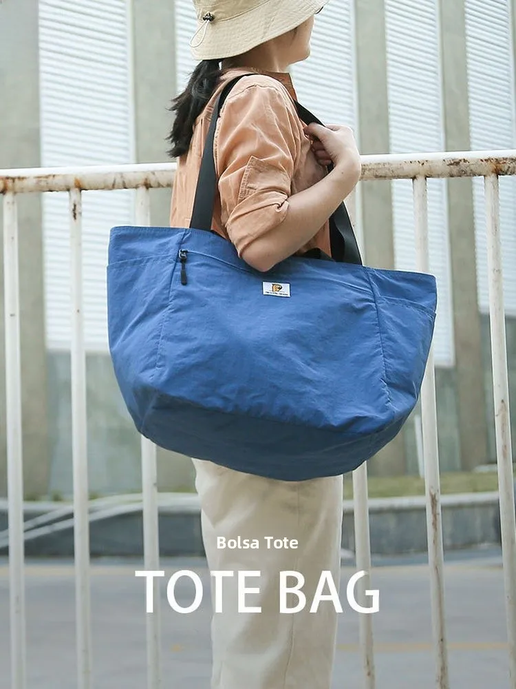 komiu-double-sided-travel-tote-bag-large-capacity-handbag-shoulder-bag-polyester-material-unisex-casual-pure-color-design