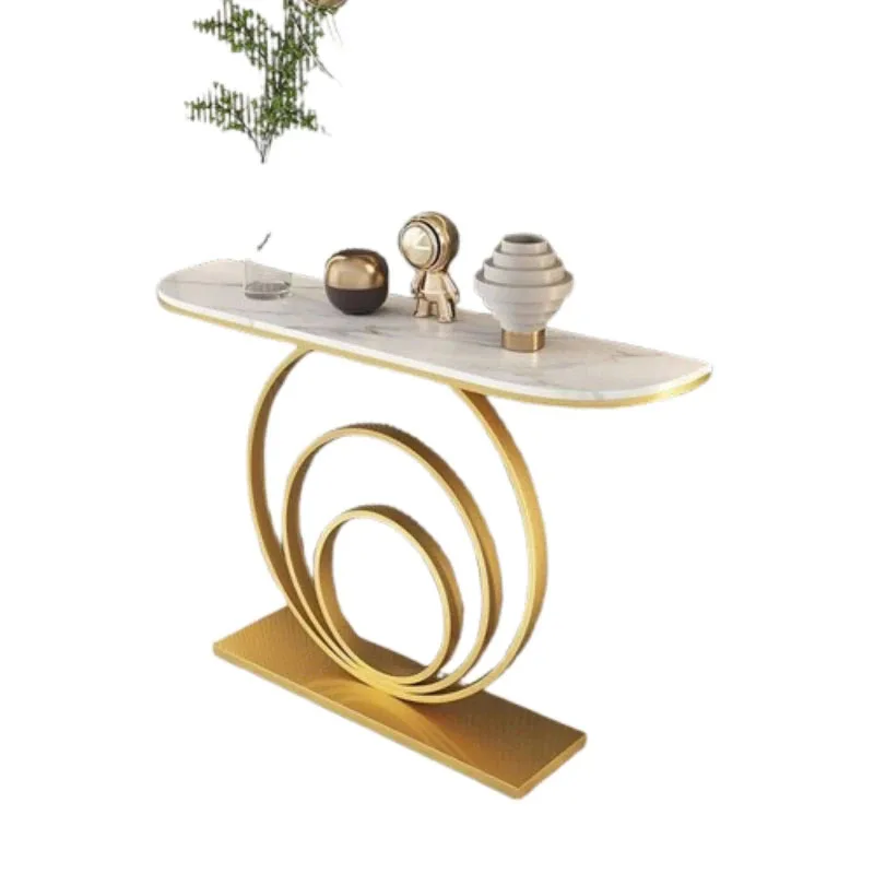 Functional Light Luxury Console Table Decorative European Entryway Table Storage Practical Mesa Entrada Modern Home Furniture