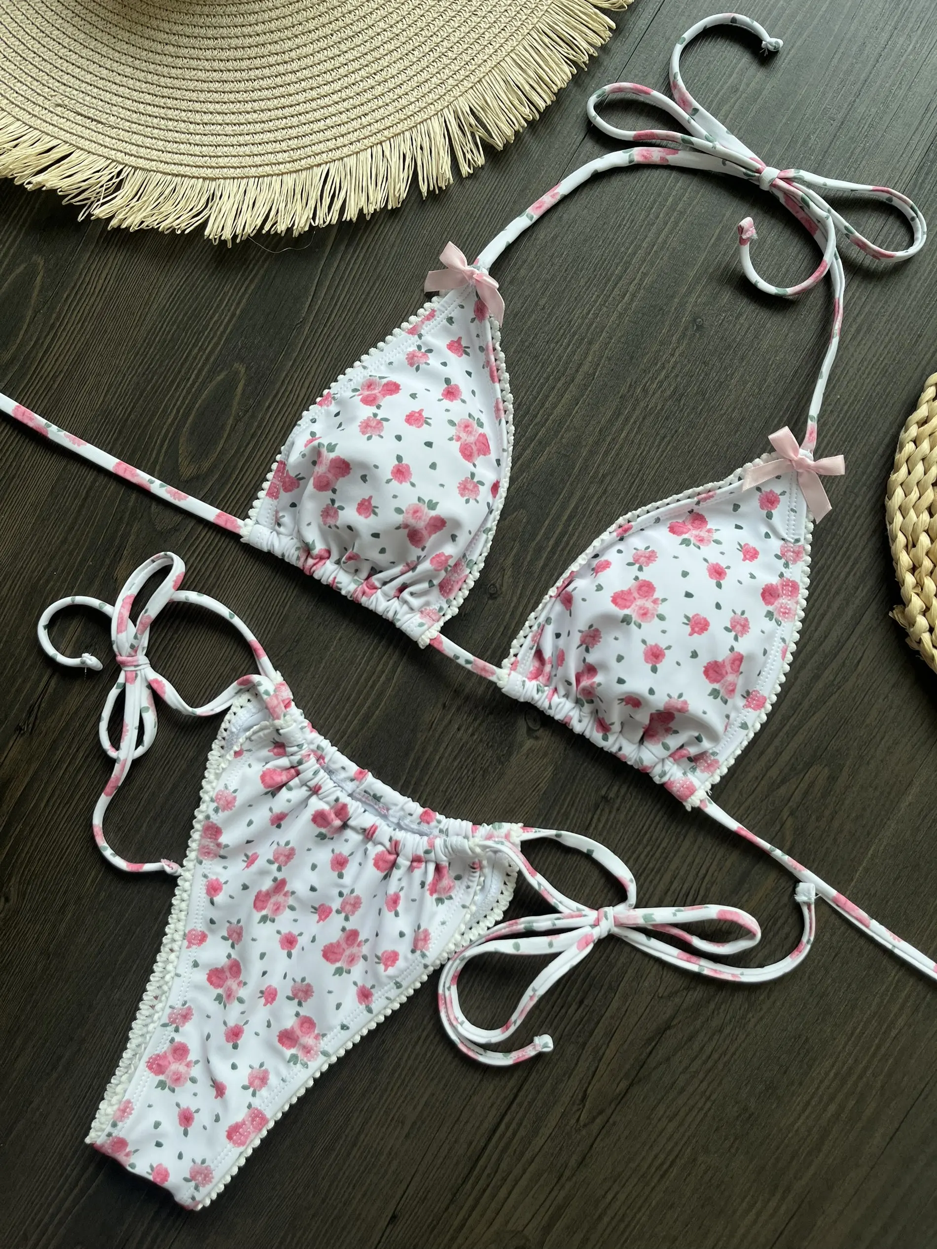 Micro Bikini Push Up Women Swimsuits 2026 Sexy Female Swimwear Brazilian Bikini Set Thong Biquini Swim Suits Print Beachwear - Image 6