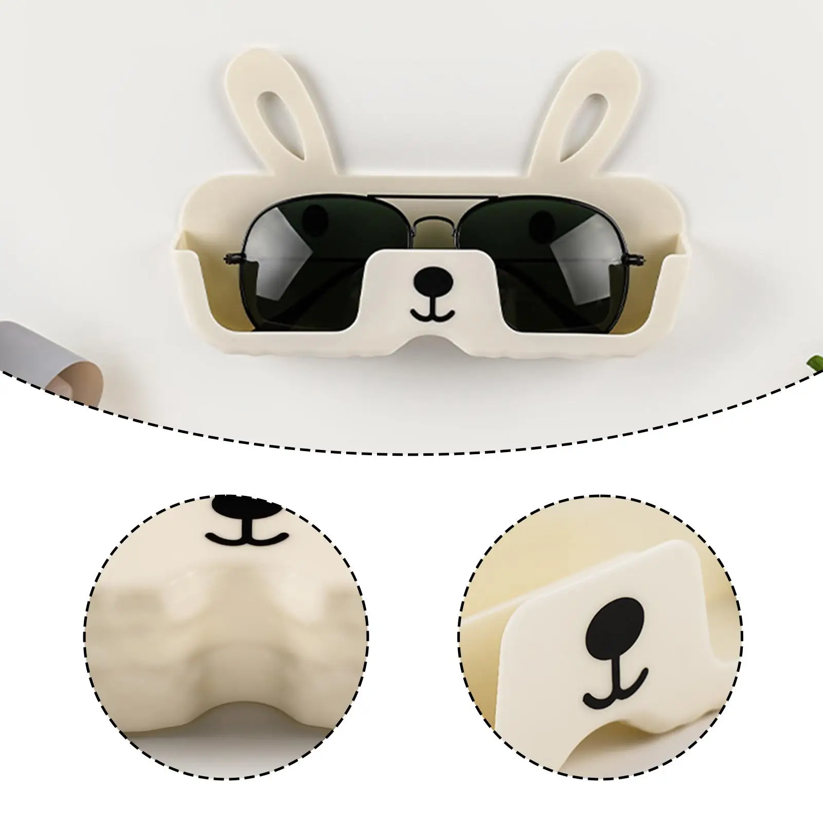 

Sunglasses Organizer Wall Mount Eyeglasses Storage Rack for Bedside Bedroom