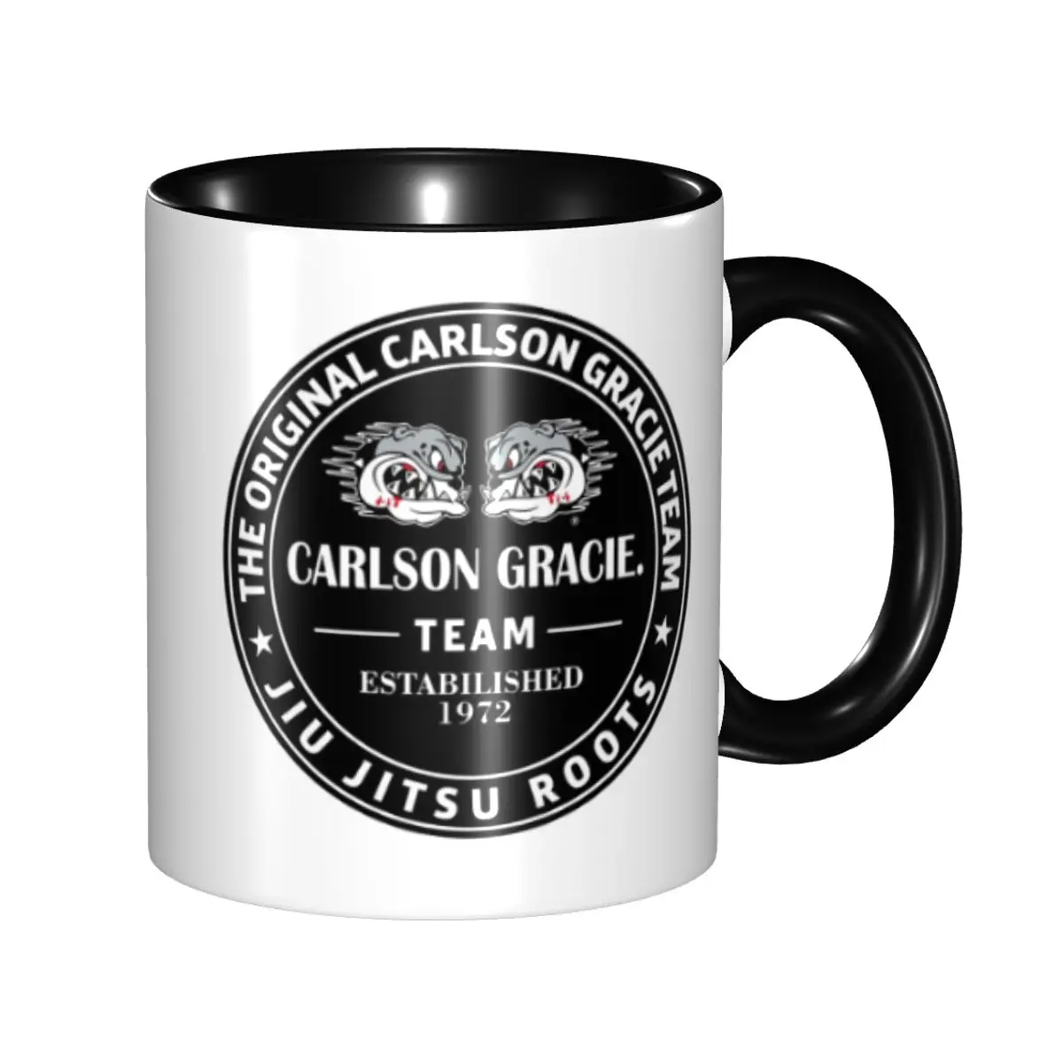 Original Carlson Gracie Team Logo Jiu-Jitsu Roots 1972 Mug Funny Ceramic Coffee Cups Tea Mugs Milk Cup Drinkware Gifts