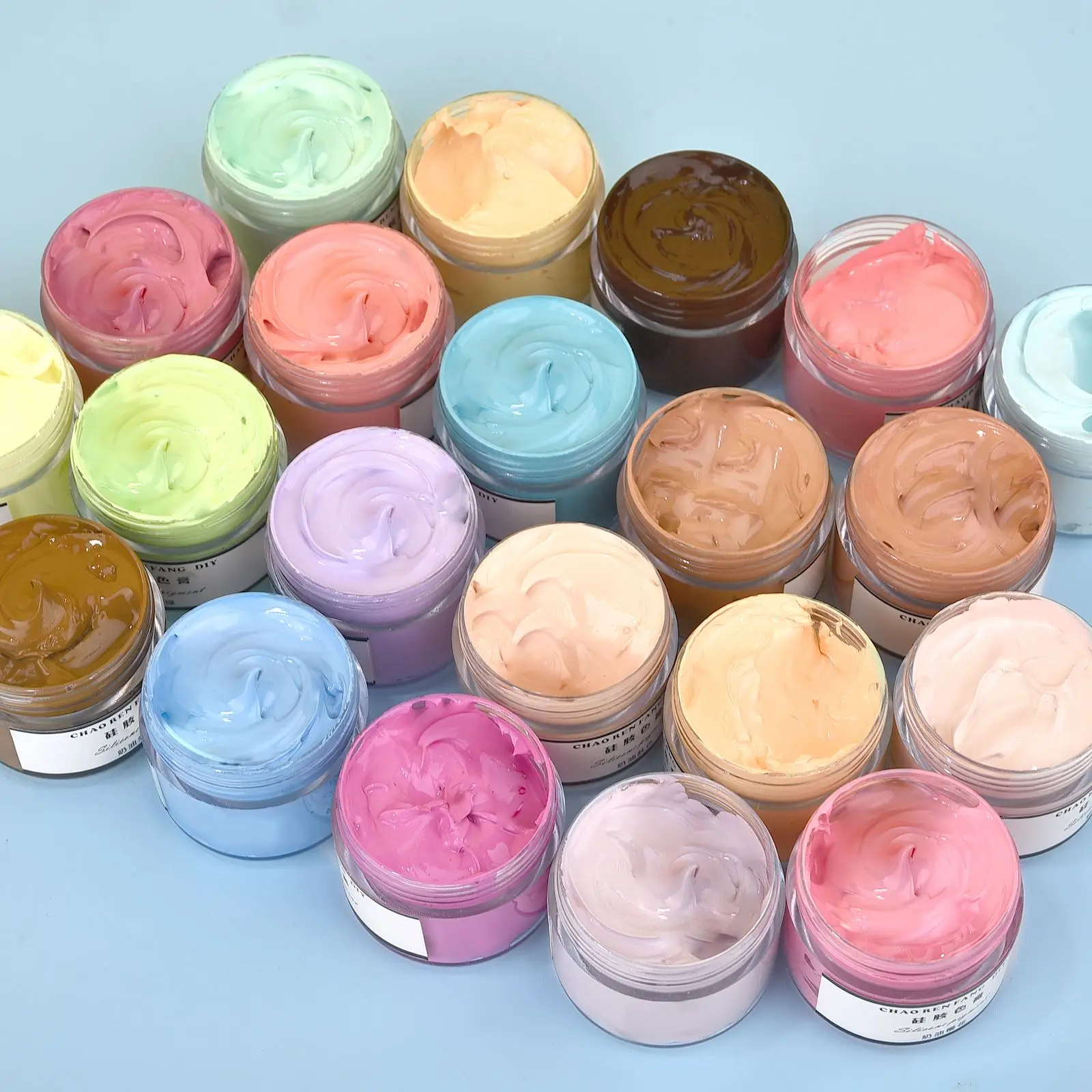 30g Liquid Silicone Color Paste Oily Cream Color Paste Macaron Pigment DIY Pinch Glue AB Silicone Coloring Silicone Mold Pigment