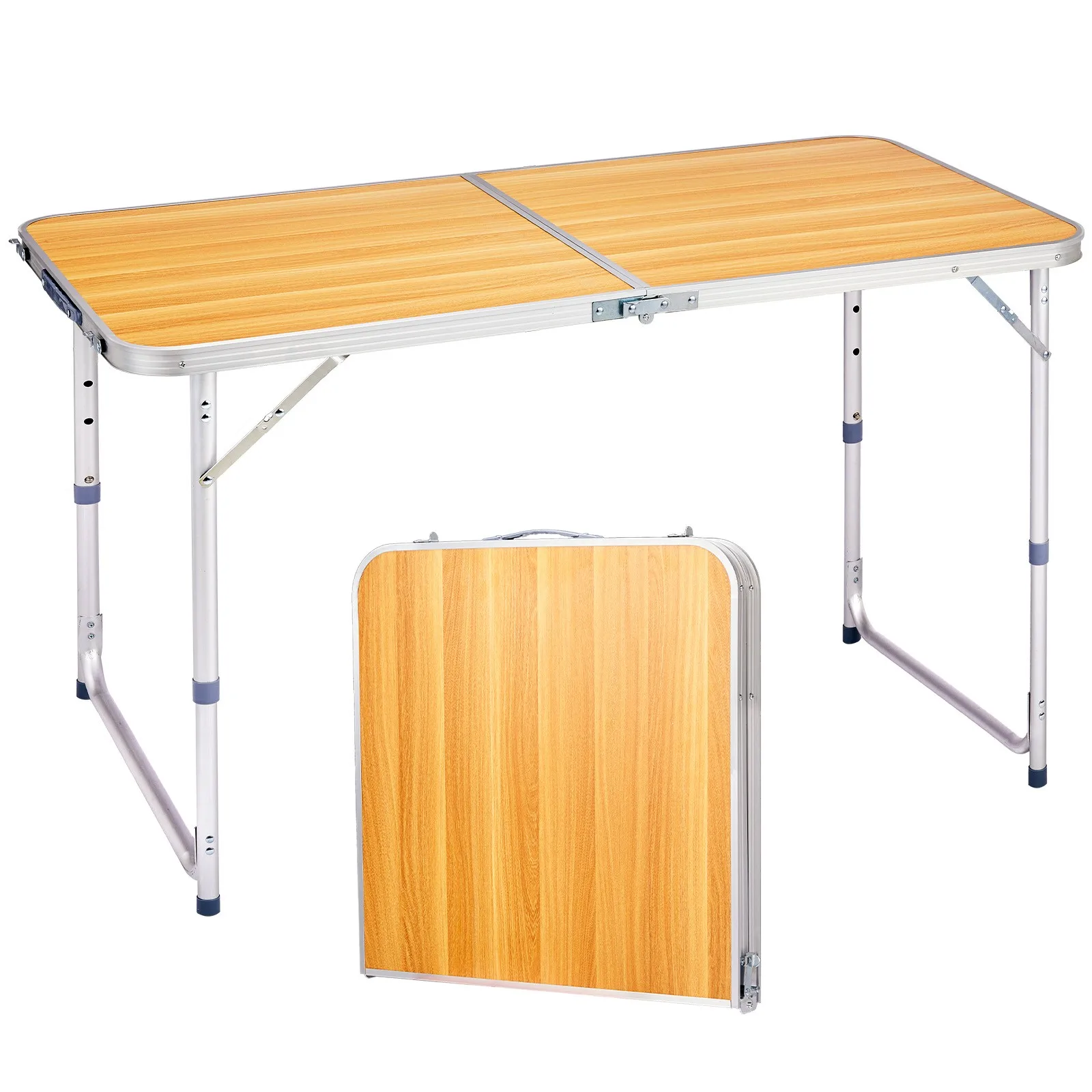 

Aluminum Folding Table 4 ft Portable Indoor Outdoor Picnic Party Camping Tables