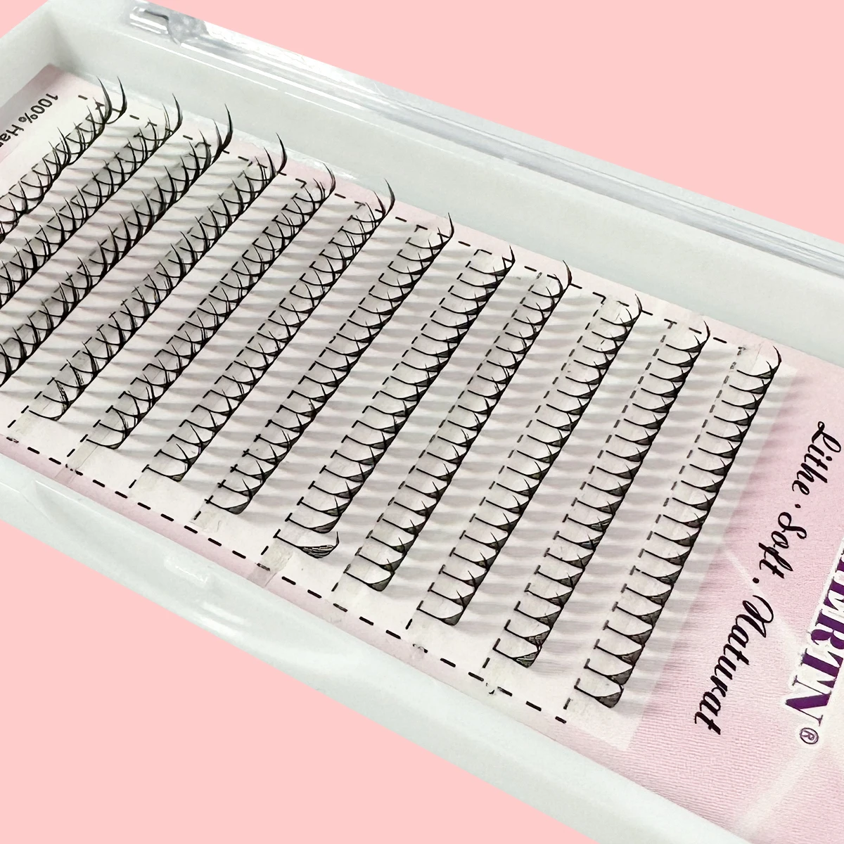 8-15mm Easy to Graft Cashmere Feather Shape Premade Fan Lashes 0.07 C D Curl Comic Spire Premium Mink Lashes Extensions ﻿