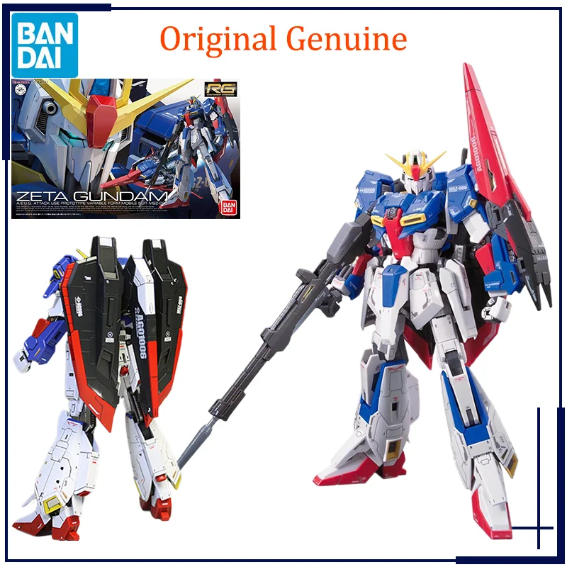 

Original Genuine Bandai Anime GUNDAM ZETA GUNDAM RG MSZ-006 Assembly Model Toys Action Figure Gifts Collectible Ornaments Kids