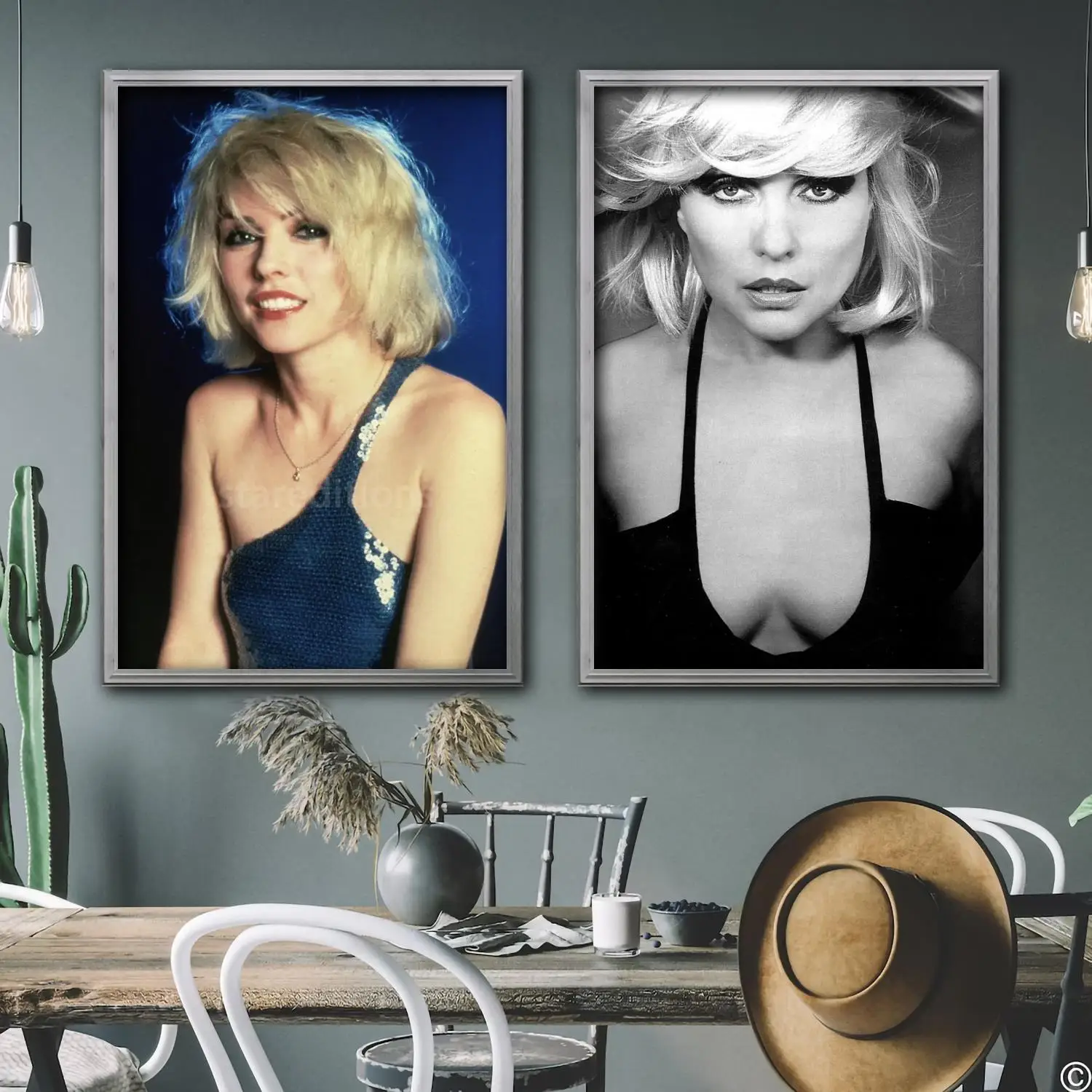 

Blondie Singer Band Decorative Canvas Posters Room Bar Cafe Decor Gift Print Art Wall Paintings