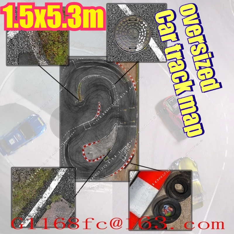 Ultra Large Special Sliding Mosquito Bike Track Map 1/24/28 Four-wheel Drive Rear Wheel Drive Drift Track Remote Control Car
