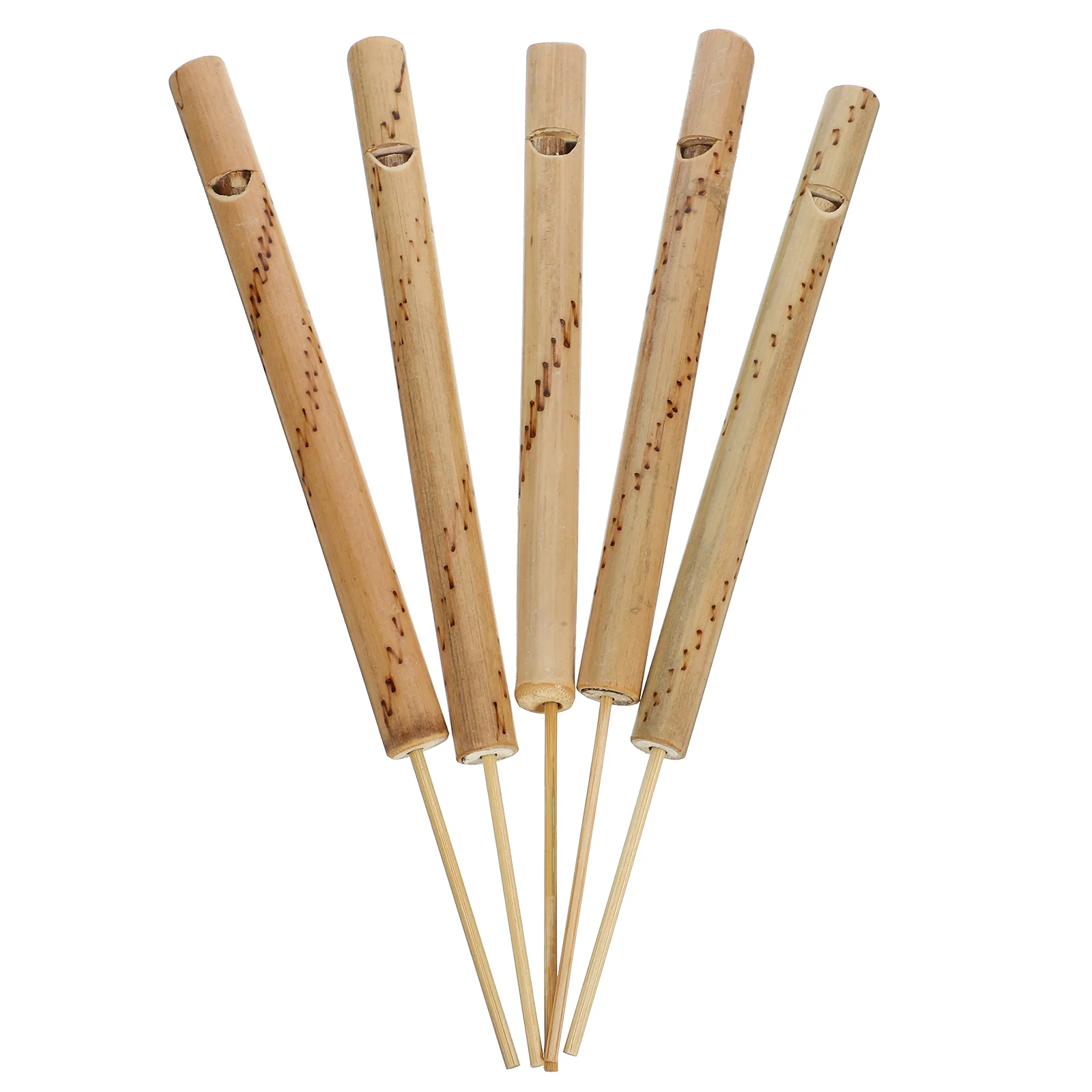 5 Pcs Bamboo Flute Bird Whistle Call Teens Playthings Bulk Miniature Musical Instrument Flutes