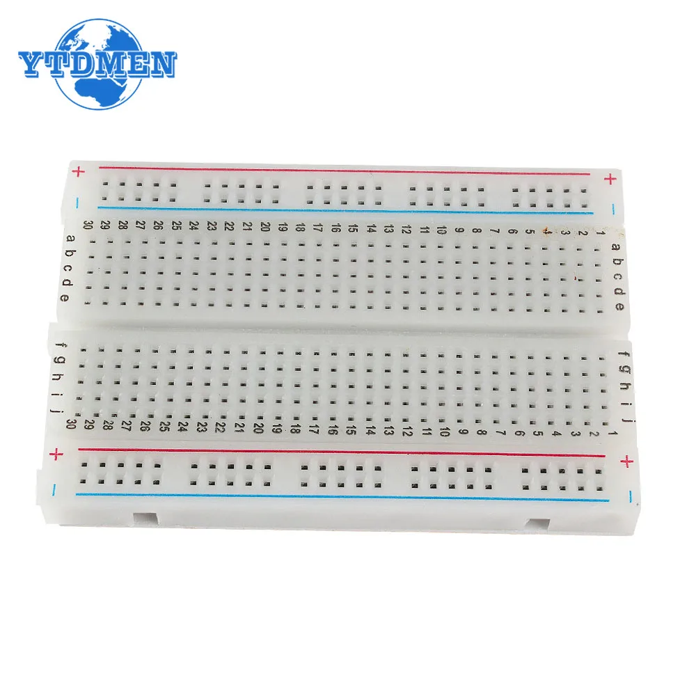 1PCS 400/830 Points Breadboard MB-102 Solderless PCB Test Board 400 Hole Bread Board MB102 Test Develop DIY for Arduino