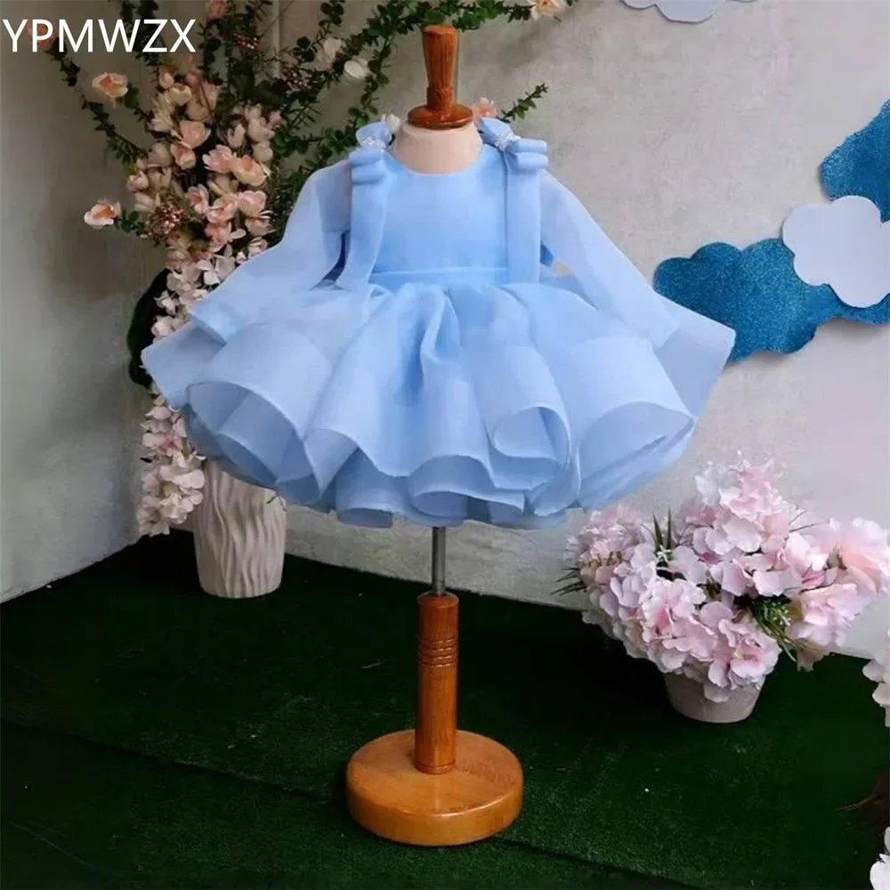 

Customized Prom Gown Formal Women YPMWZX Scoop Neckline Ball Knee Length Skirts Draped Bows Bespoke Occasion Dresses Evenin