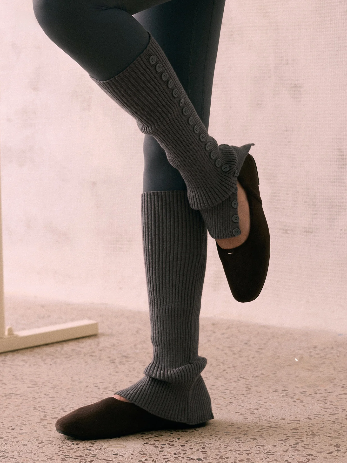 fashionable-retro-button-stack-socks-cover-divina-blu-porto-series-yoga-fitness-women's-autumn-2026-no-functionality