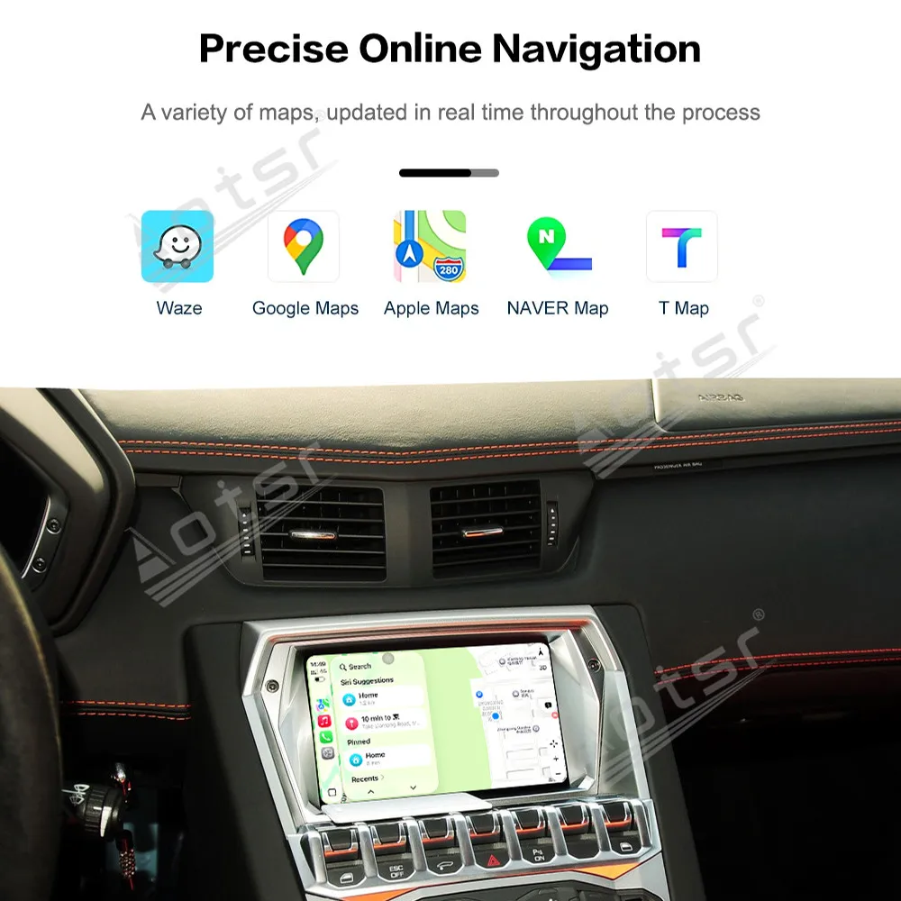 Wireless CarPlay Android Auto Decoder For Lamborghini Aventador LP700 Huracan LP610 2011~2018 Supported HDMI Mirror Link Camera