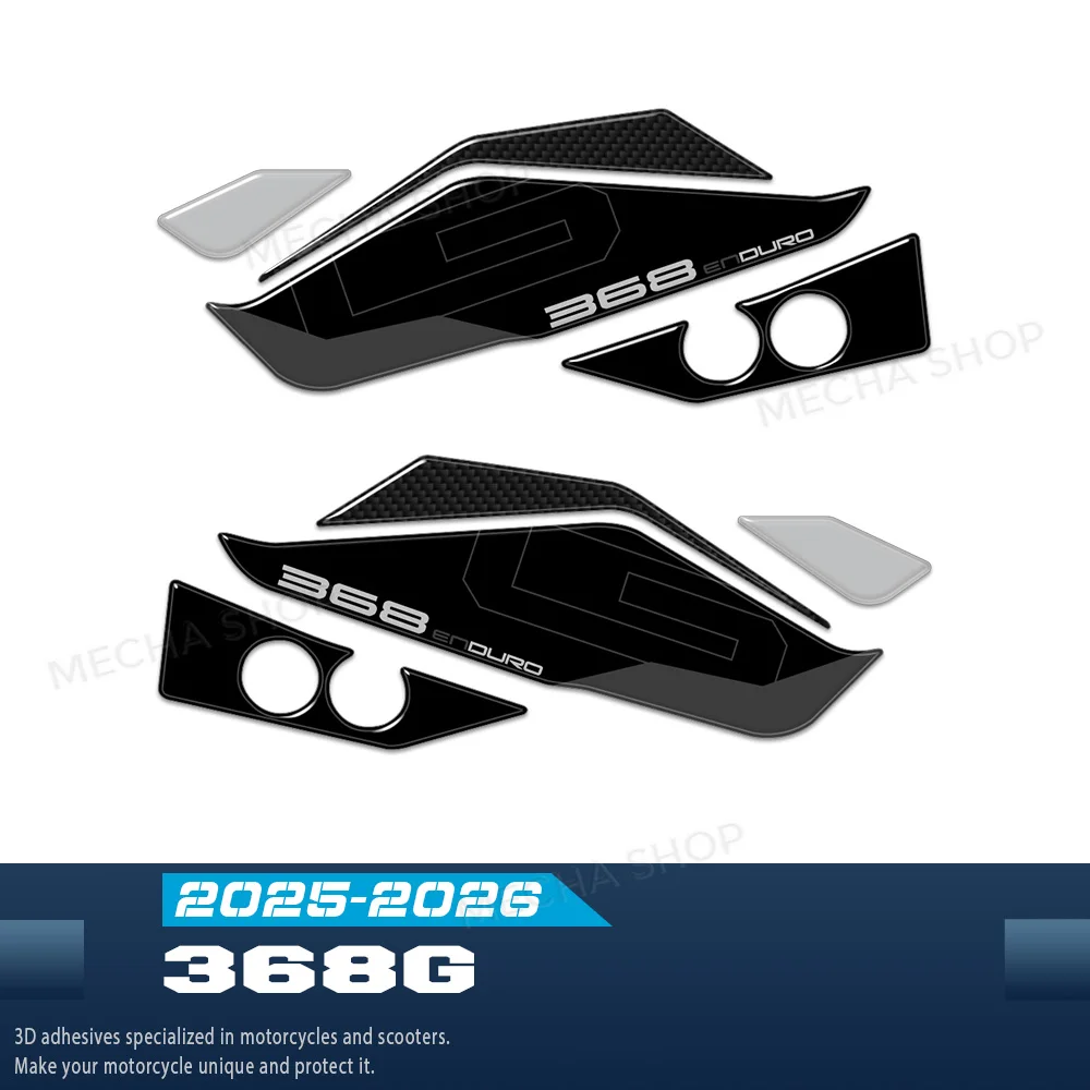 Handguard Stickers for Zontes 368G 2025 2026 3D Resin Sticker Protection Kit Motorcycle Accessories 2026 2025 2024