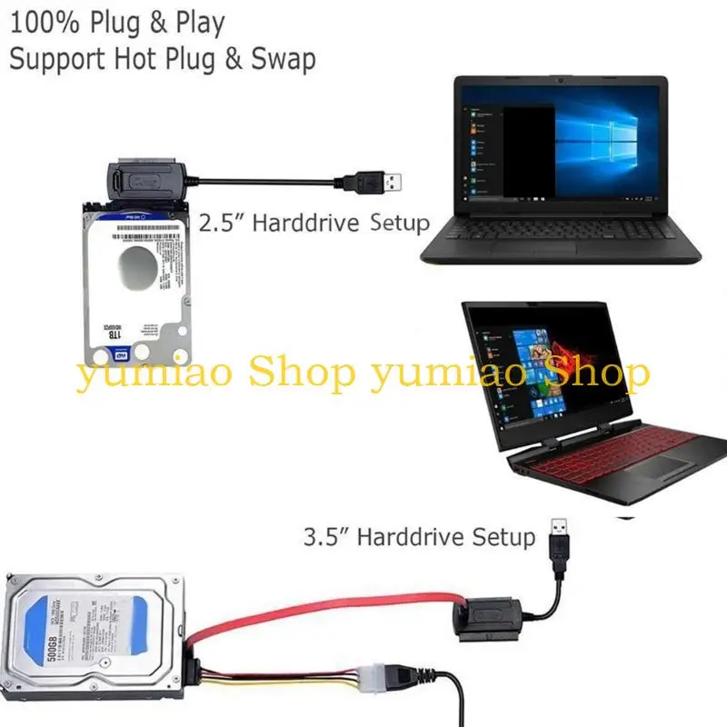 587B Versatility USB To Ide Adapter Cable For External Hard Disk Drives