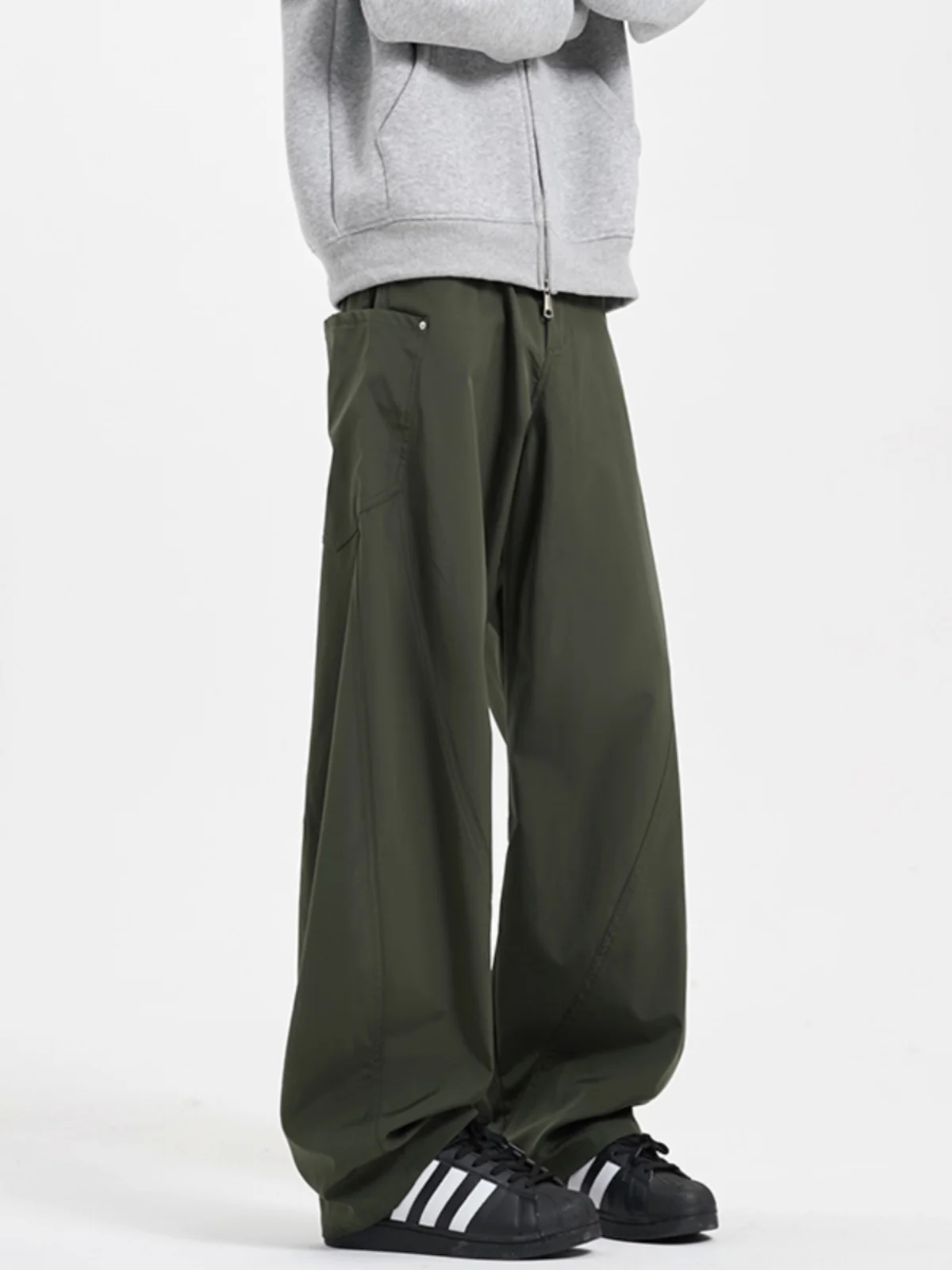 

Мужские рабочие брюки в стиле милитари, весенне-осенние, свободного кроя, водонепроницаемые, прямые, повседневные, модные