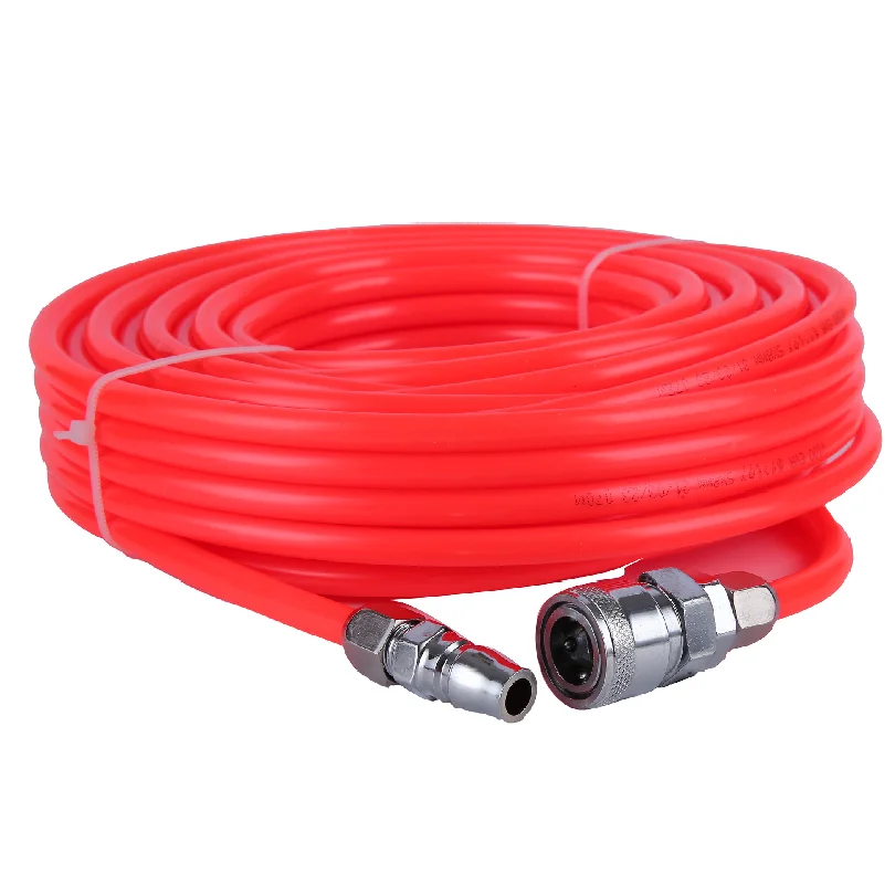 

Heavy-Duty Pneumatic Straight Pipe Air Compressor Hose with Quick Connector – Ideal for Tools, Garden Gear & More