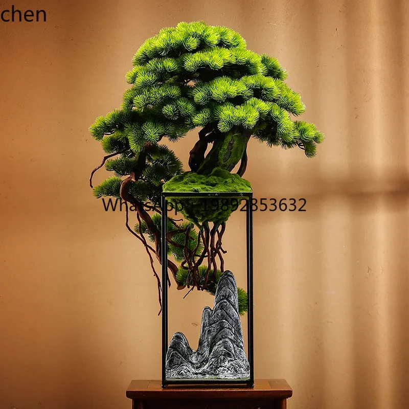 

r5.13 simulated welcome pine ornament floor potted plants living room TV cabinet decoration porch oice home soft decoration