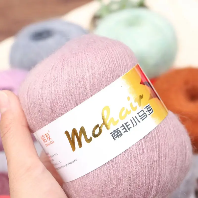 50g Mohair Yarn High Content Cheap Warm Knitting Yarn Crochet Baby Wool Mohair Yarn for Knitting Sweater Shawl Socks