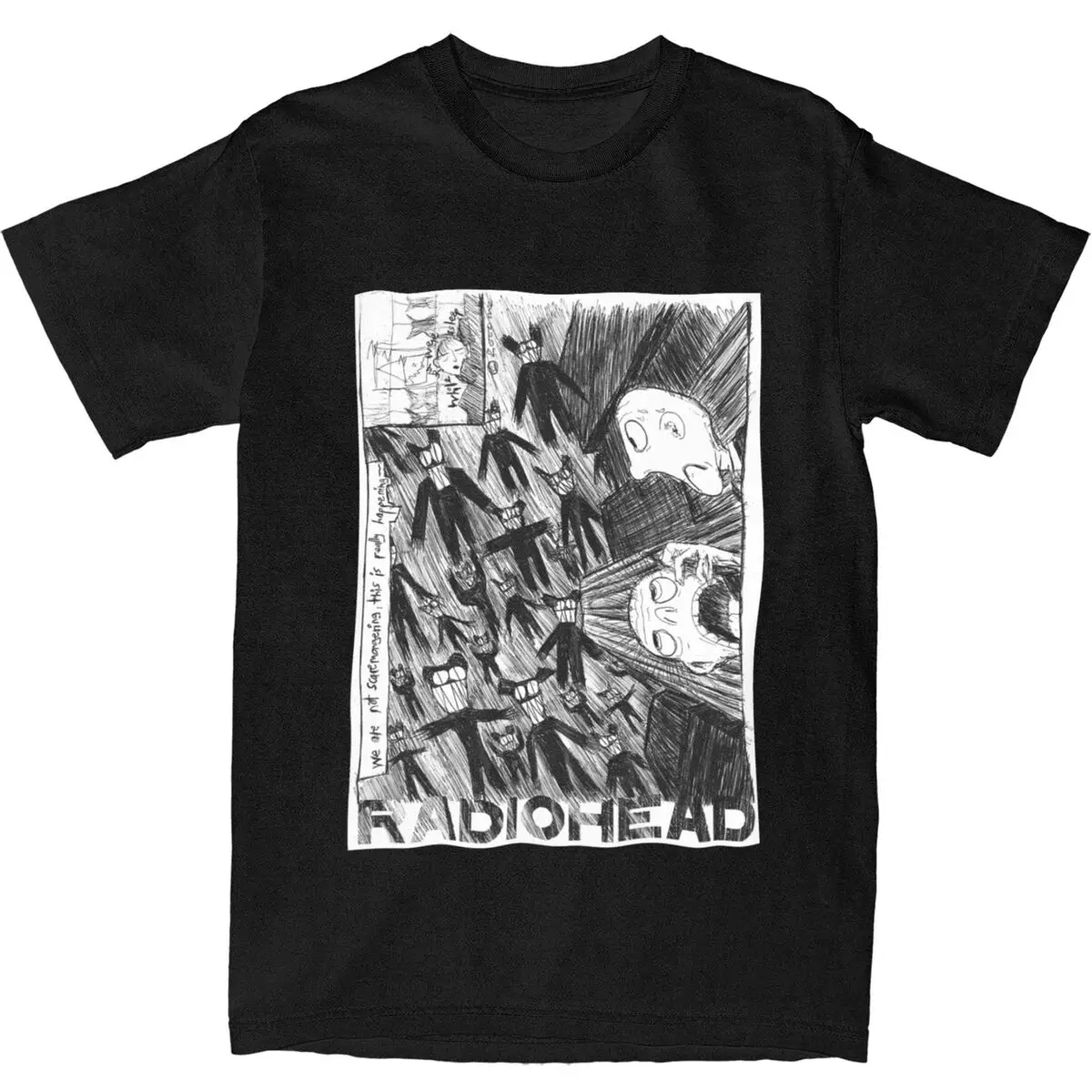 Radioheads T Shirt Summer Best Cover Comics Band Musical Y2K T-Shirts Pure Cotton Tee Shirt For Men's Short Sleeves Casual Tees