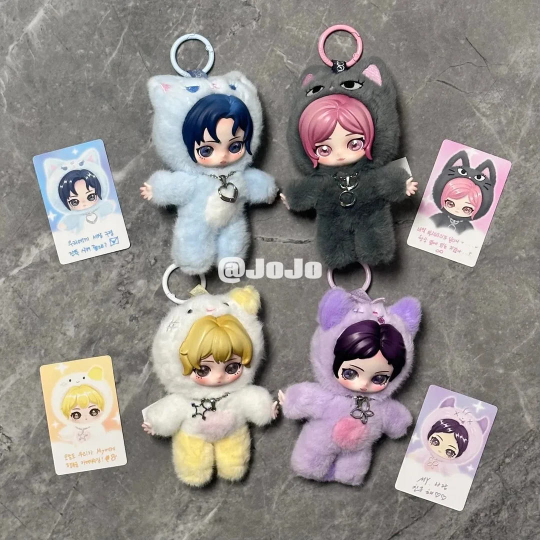 

Genuine POP MART Aespa FLUFFY CLUB SERIES Blind Box Mystery Box Toys Cute Action Anime Figure Kawaii Model Collectible Gift