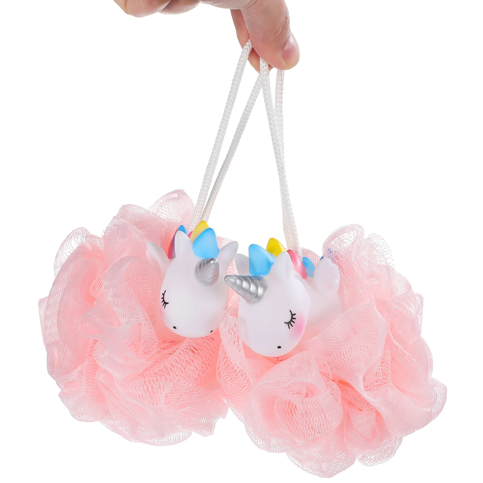 

2 pcs Unicorn Loofah Bath Ball Sponge Soft Cartoon Sponges Girls Shower Scrubber Body Loofah Travel Bath
