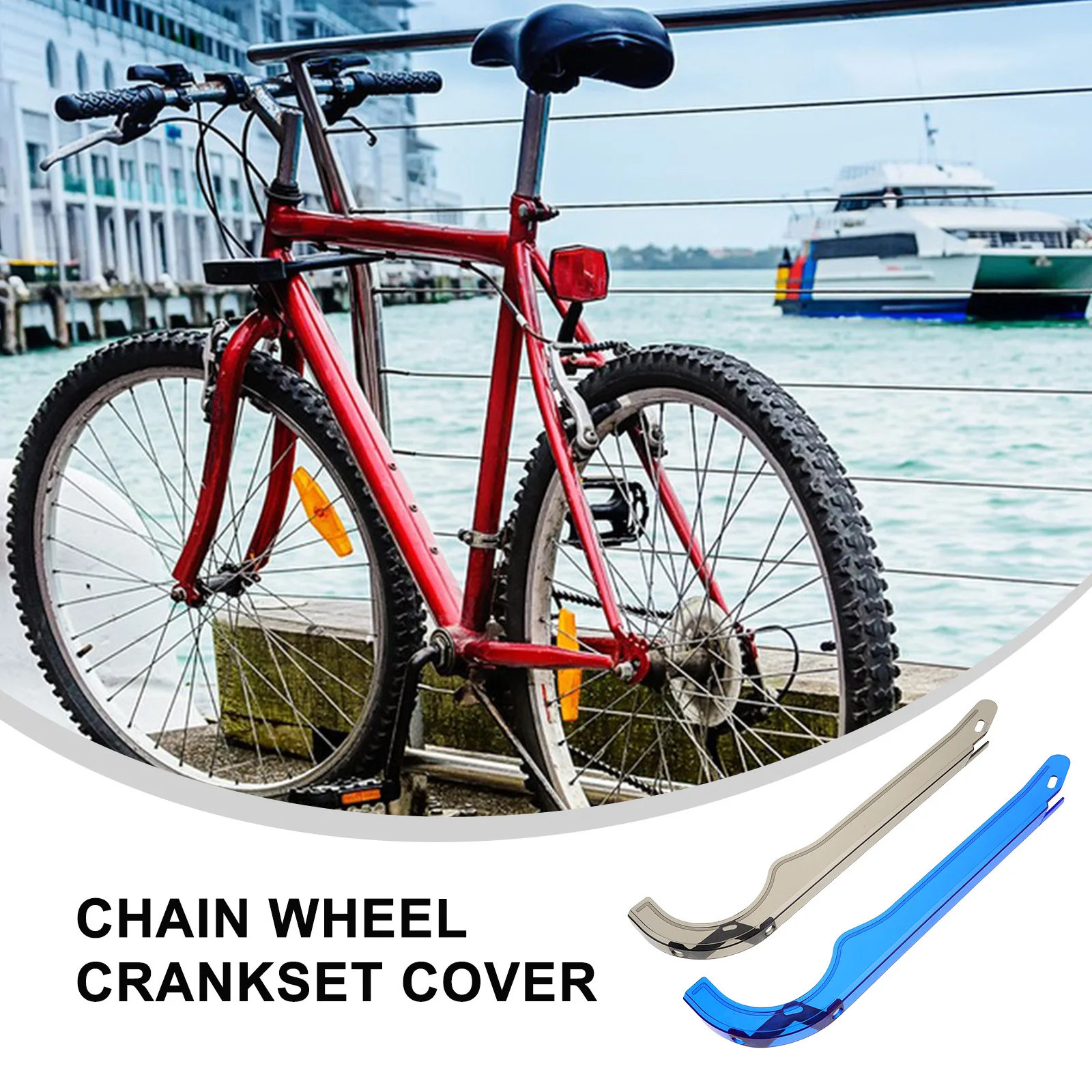 

2Pcs Clear Plastic Bike Chain Cover Oilproof Guard Replacement for Mountain and Road Bicycle Chain Protector Sprocket Guard