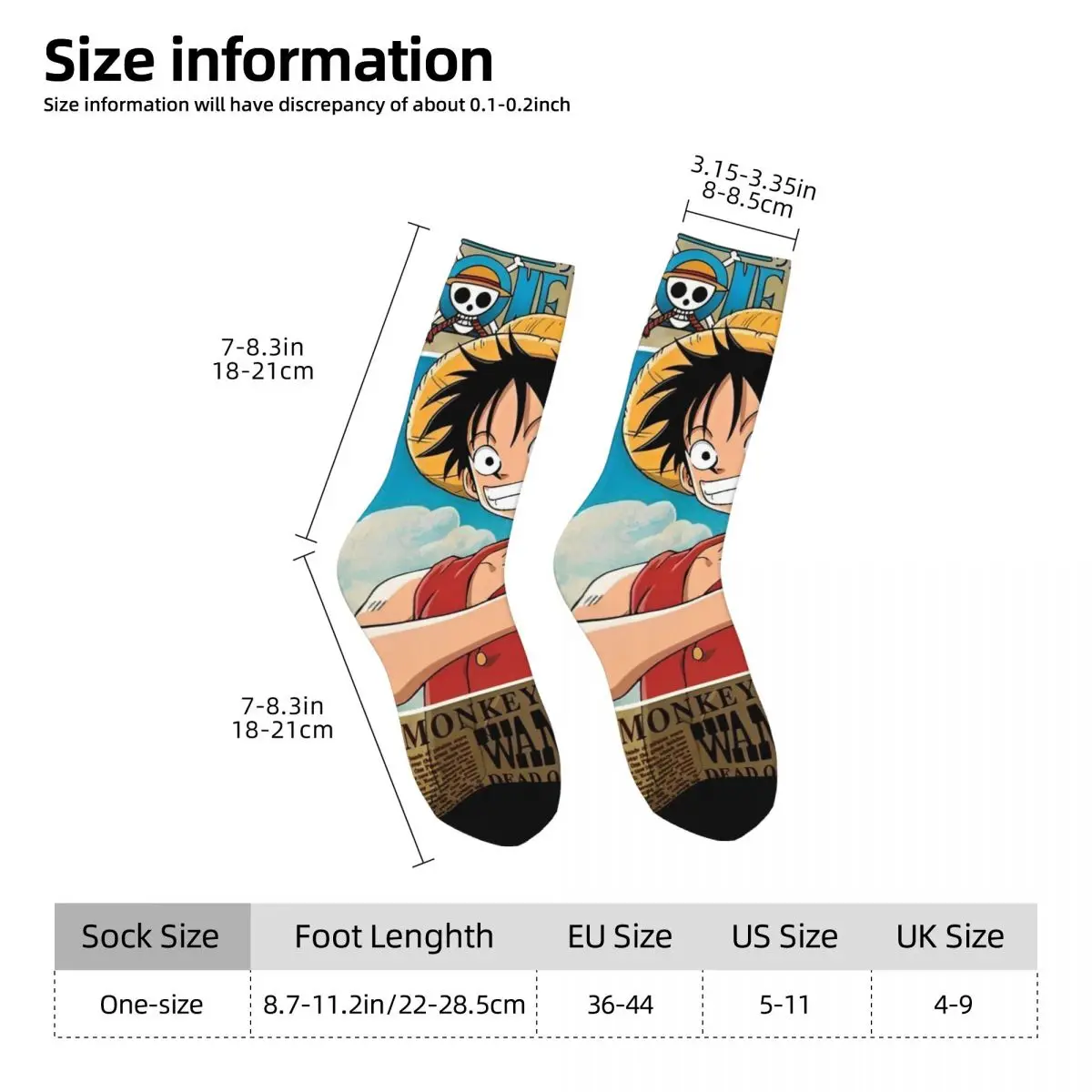 Japanese Anime Sock Gothic Stockings Men Warm Soft Cycling Socks Winter Design Non Slip Socks