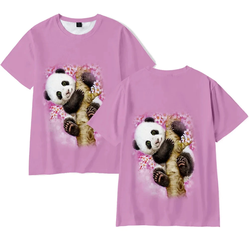 Cute Panda T-Shirts Animal 3D Print Women Men Streetwear Casual Short Sleeve T Shirt Oversized Harajuku Tops Tees Woman Clothing