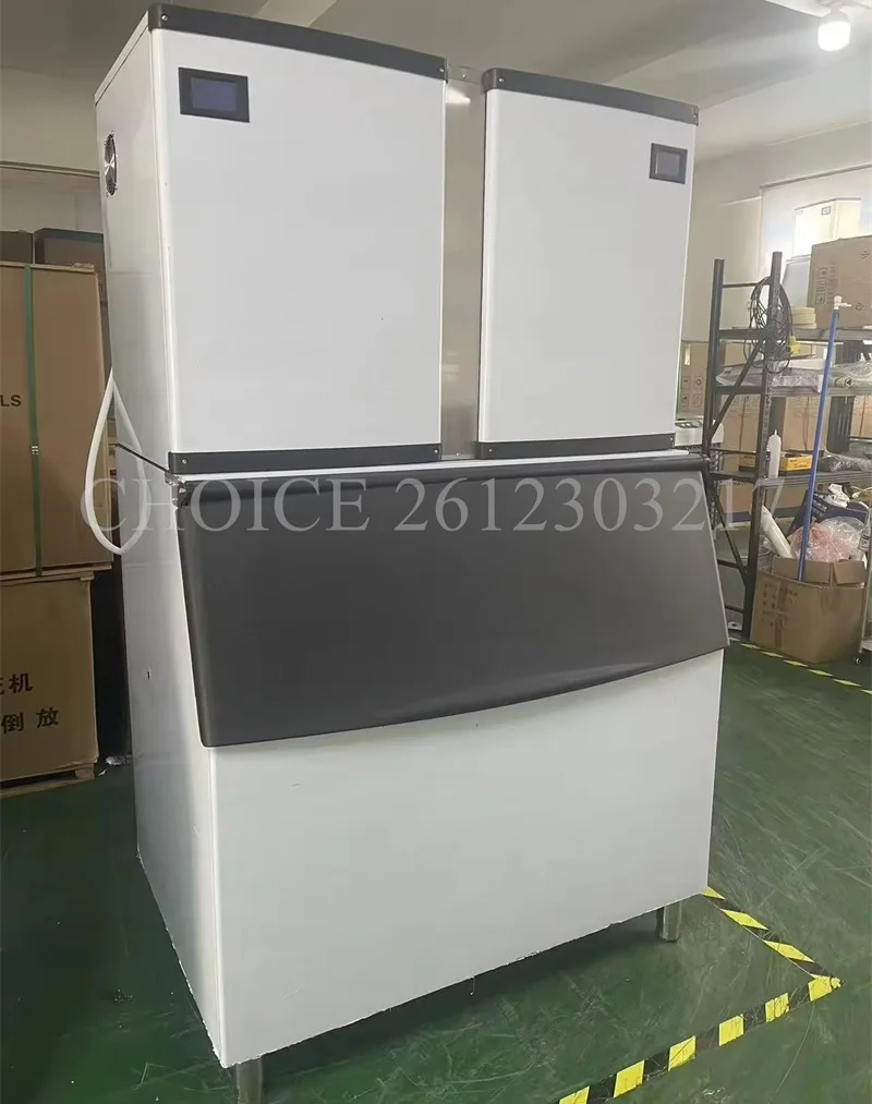 Commercial 1000kg Cube Ice Making Machines Coffee KTV Restaurant Ice Machine Automatic Large Capacity Ice Cube Making Machine