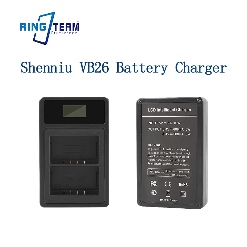 

High Quality Upgraded VB26 Dual Charger - Type-C Port LCD Indicator for V1 Series AD100Pro Flashes