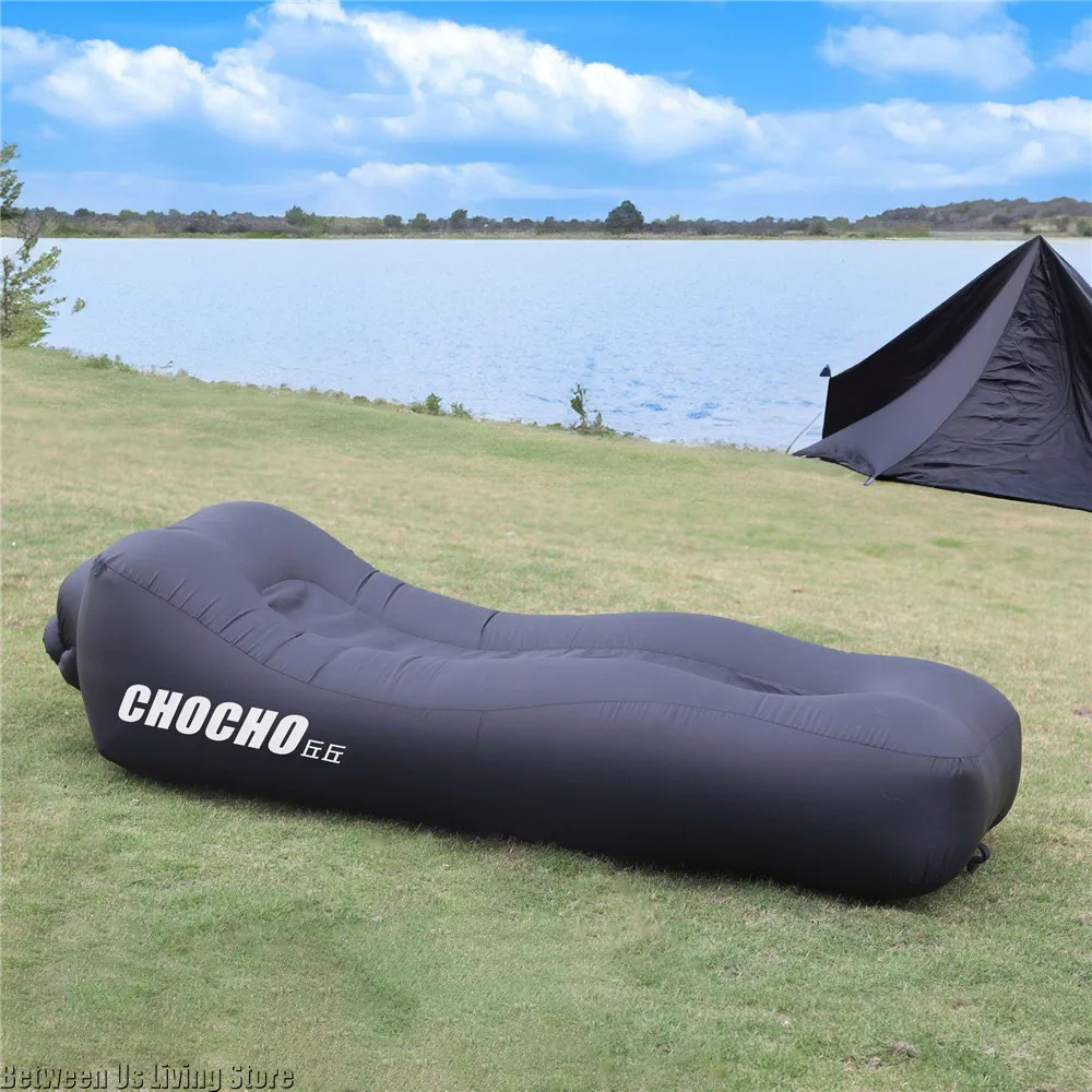 New High Quality Non-rollover Large Size Inflatable Sofa Inflatable Bed Blow Up Bed for Outdoor Camping Beach Pool Home - view 4