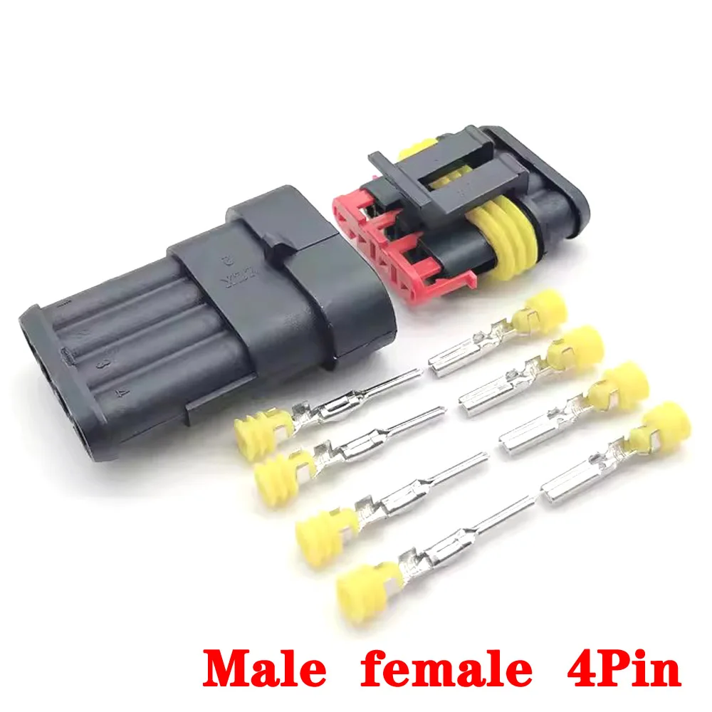 Conector impermeável do fio elétrico, tomada do carro, selo super, 2Pin, 3Pin, 4Pin, 5Pin, 6Pin