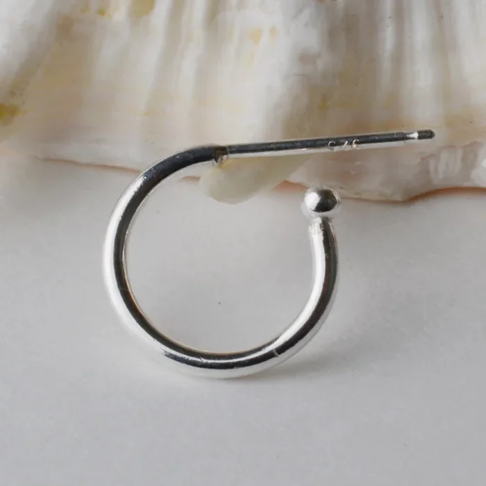 Stałe 925 Sterling Silver kolczyki ustalenia Eearwire hak z Pin dla kolczyki damskie biżuteria DIY, 1 para