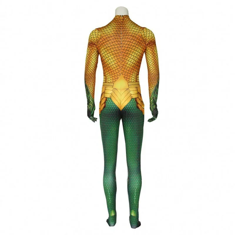 Aquaman e o reino perdido macacão cosplay traje 3d bodysuits halloween masquerade carnaval festa roupas para adulto ki lf [5